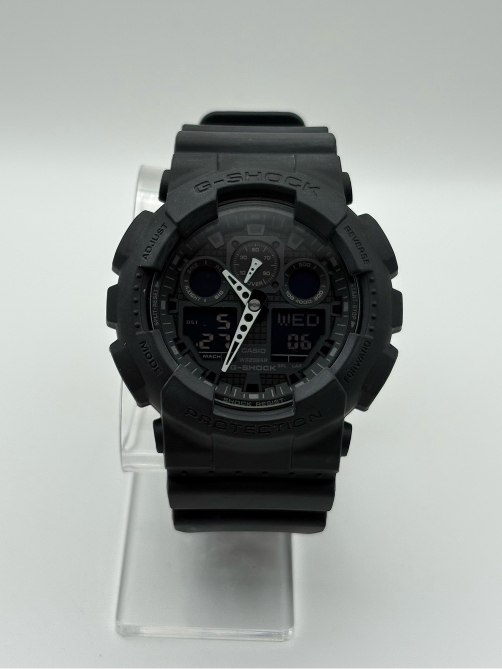 Casio‎ G-Shock Resist 5081 GA-100 Mens Watch Black Analog Digital 200M